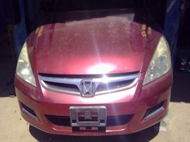 2006 HONDA ACCORD, BURGUNDY, EX, 2.4L, VTEC, AT,  A25117